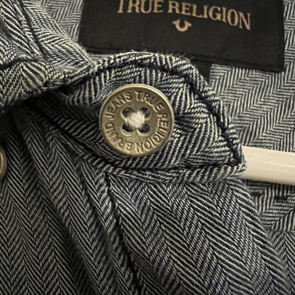 True Religion, Long Sleeve Button Up Dress Shirt, Slim Fit, Size M - Picture 4 of 5